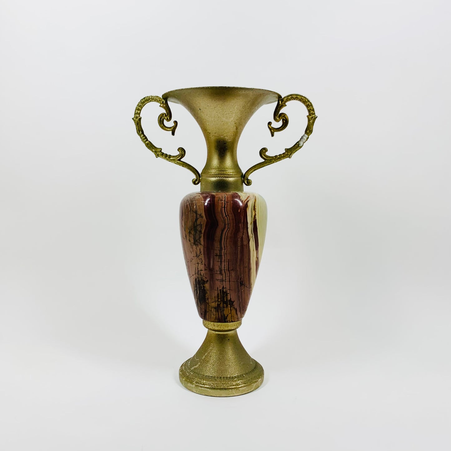 Antique onyx amphora candle holder/oil burner