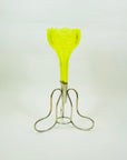 URANIUM GLASS TRUMPET VASE