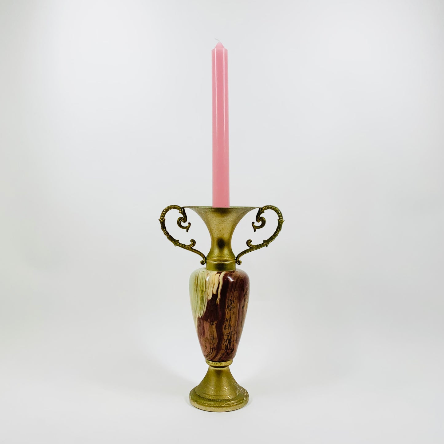 Antique onyx amphora candle holder/oil burner