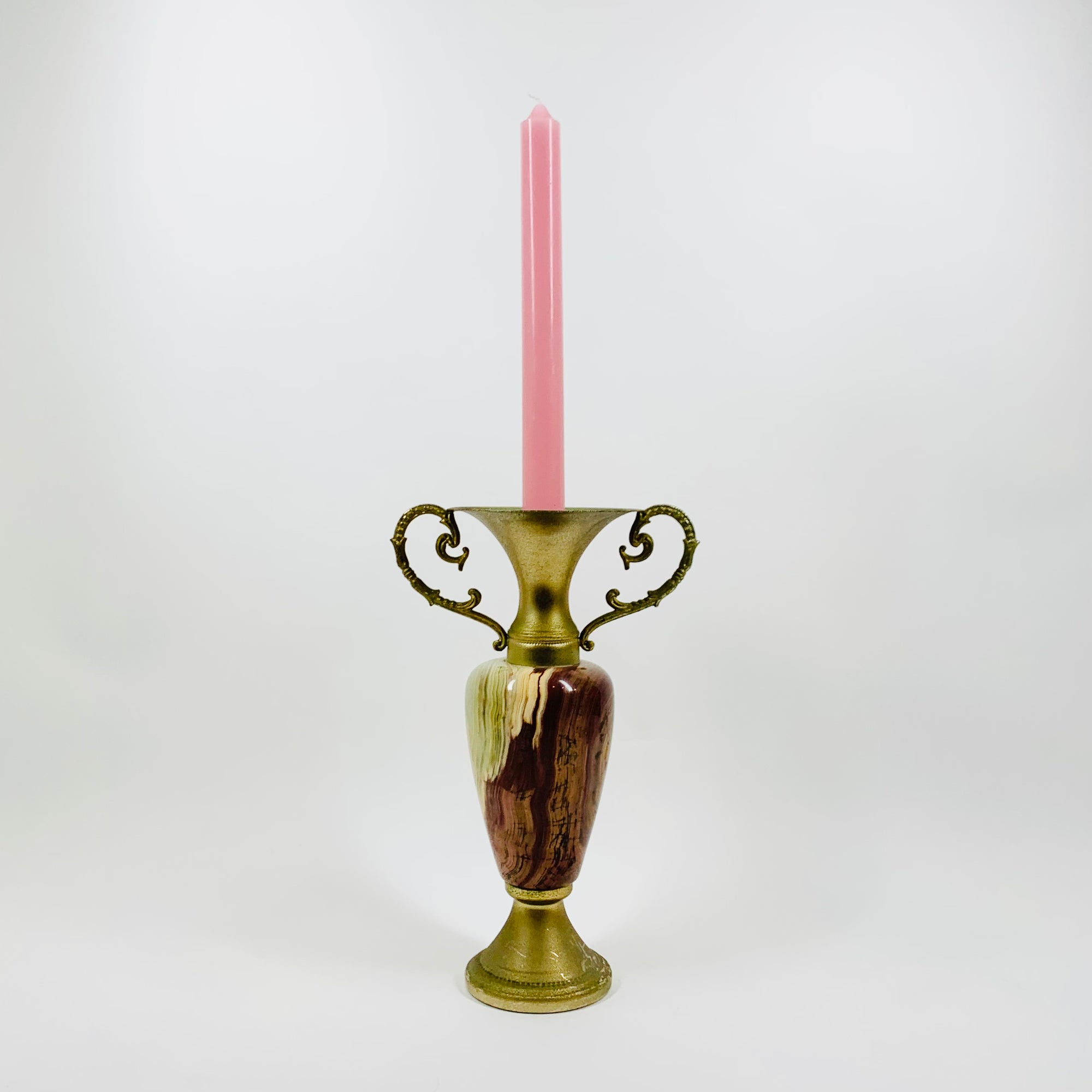 Antique onyx amphora candle holder/oil burner