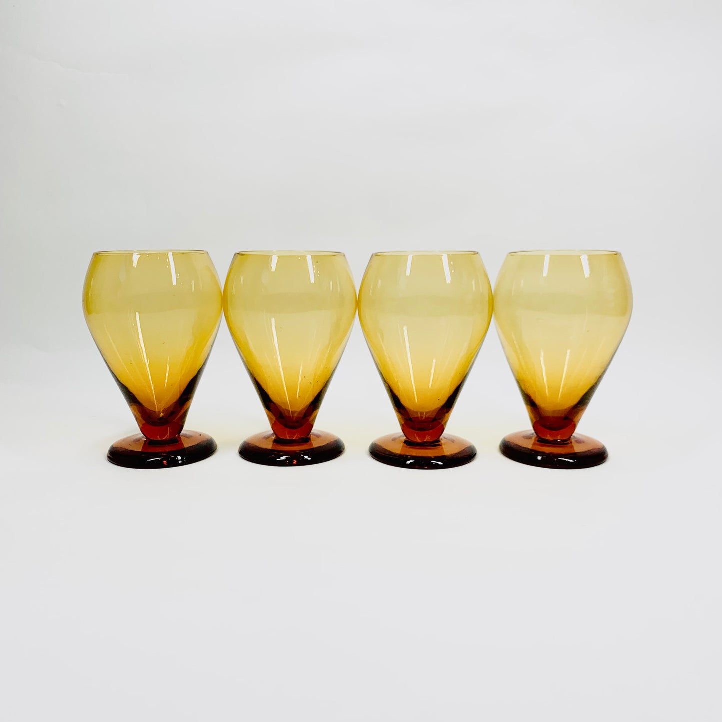 AMBER GLASS DECANTER SET
