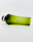 Rare Space Age Riihimaki green glass vase by Tamara Aladin