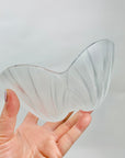1980s JAPANESE HOYA SMALL GLASS SHELL BOWL