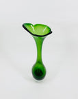 1960s SWEDEISH ASEDA GREEN SOMMERSO TRUMPET VASE