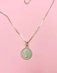 Coin pendant necklace