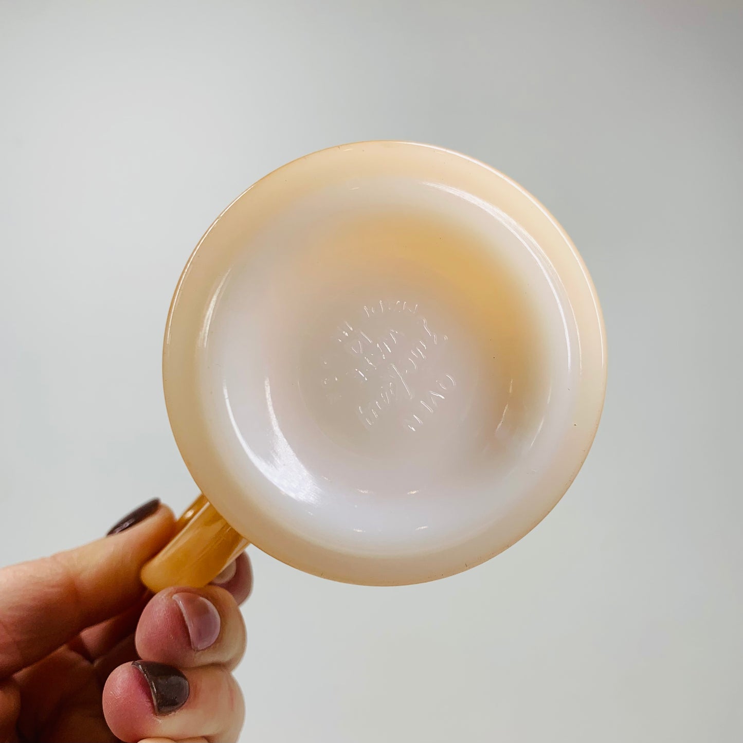 Rare vintage American Fire King lustreware glass serveware