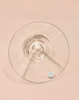 1980s Krosno Poland clear glass bowl with control bubble base