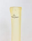 Rare vintage Villeroy & Boch slanted amber satin glass bottle vase