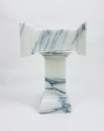 Antique Art Deco solid marble candle holders