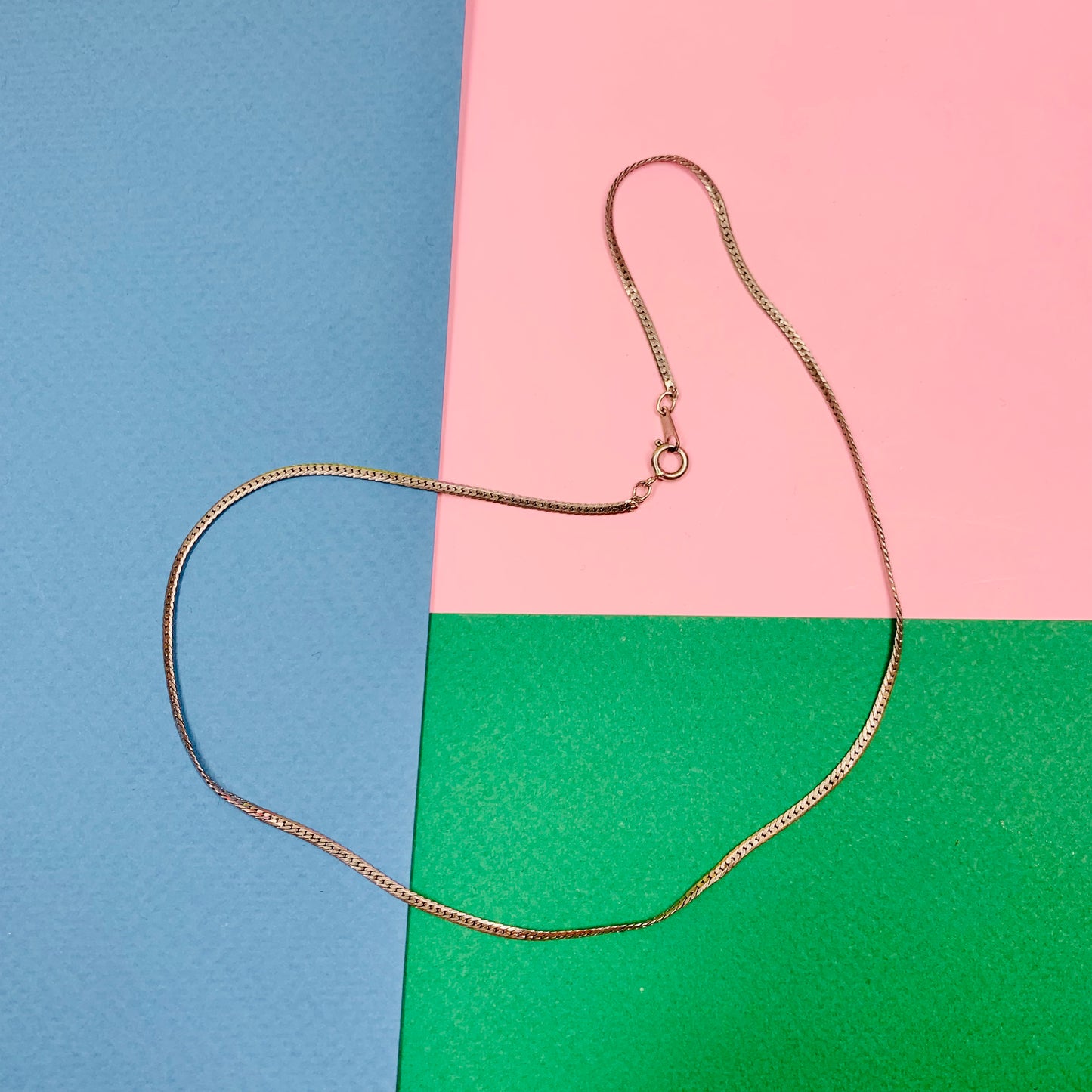 1970s Anson American plated silver short chain
