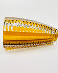Antique Art Deco gold enamel crystal vase by Karl Palda