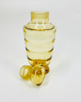 MCM amber glass cocktail shaker