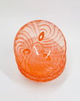 Antique Art Deco colour flashed glass small/dessert bowl