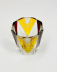 Extremely extremely rare antique Art Deco ruby & gold enamel glass decanter set by Karl Palda