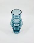 1960s FINNISH BLUE GLASS HOOP VASE BY TAMARA ALADIN FOR RIIHIMAEN LASI
