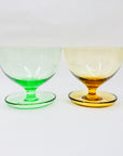 MCM harlequin glass coupe/dessert bowls