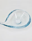 1960s Swedish Strombergshyttan modern glass tear drop bowl