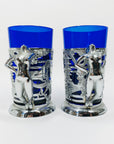 NUDE SLEEVES COBALT BLUE GLASSES