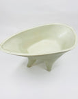 Extremely rare hand made Midcentury modernist Japanese pottery ikebana vessel