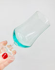 Rare MCM turquoise short stem small wine glasses