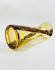 Antique Art Deco ruby enamel citrine glass hyacinth vase by Karl Palda