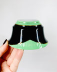 Extremely rare 1920s Victoria Czechoslovakia Art Deco hand painted porcelain coffee cup and matching saucer