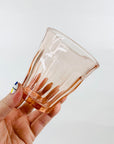 MCM pink glass tumblers