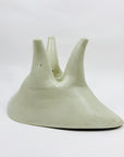 Extremely rare hand made Midcentury modernist Japanese pottery ikebana vessel