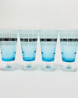 70s JAPANESE FOOTED HIGHBALL GLASSES