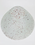 Vintage hand painted speckles satin glass salad bowl
