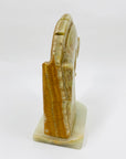 Midcentury onyx horse head bookends