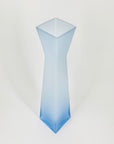 MCM hand made blue satin glass vase