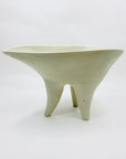 Extremely rare hand made Midcentury modernist Japanese pottery ikebana vessel