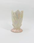 Midcentury Pates Australia pink lustre pottery posy vase