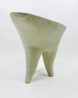 Extremely rare hand made Midcentury modernist Japanese pottery ikebana vessel