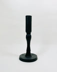 Vintage modernist matte back metal candle holder