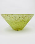 Vintage hand painted speckles satin glass salad bowl