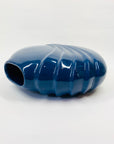 Rare 1970s Japanese blue porcelain round vase