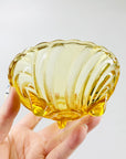 Antique Art Deco colour flashed glass small/dessert bowl