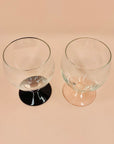 MCM harlequin short stem footed wine glasses