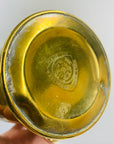 Vintage Dutch Daalderop brass vase with handles
