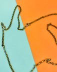 Vintage necklace with hand made crystal pendant