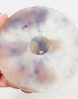 Signed vintage satin art glass paperweight