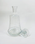 Midcentury etched glass decanter