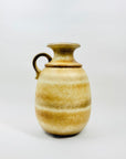 Midcentury hand made West German brown pottery jug/vase