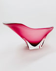 Extremely rare MCM Japanese cased pink sommerso glass bowl