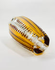 Antique Art Deco gold enamel crystal vase by Karl Palda
