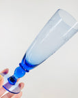 50s ETCHED HARLEQUIN CHAMPAGNE FLUTES