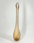 Extremely rare large Swedish MCM light brown sommerso glass Viking vase