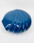 Rare 1970s Japanese blue porcelain round vase